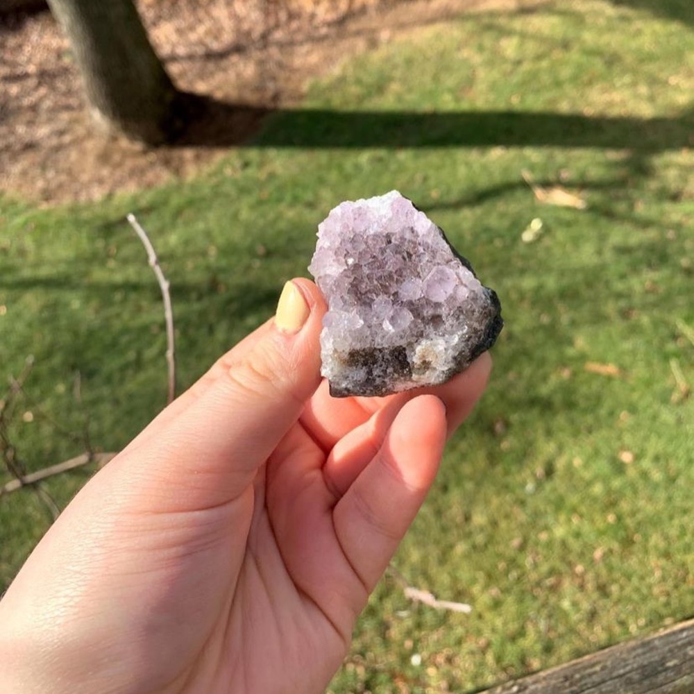 Amethyst crystal cluster